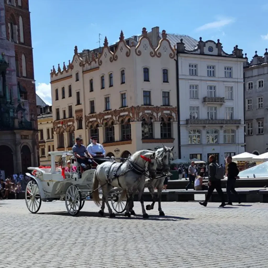 Vožnja kočijama u Krakov, Poljska